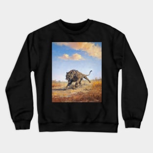 Leaping Lioness Apex Predator Of The Savannah Crewneck Sweatshirt